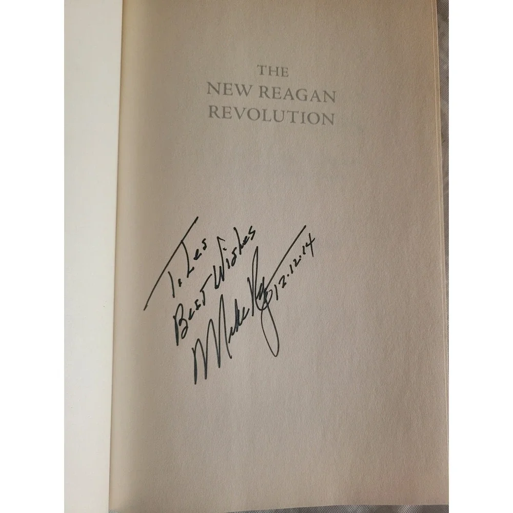 SIGNED book- The new Reagan Revolution‎